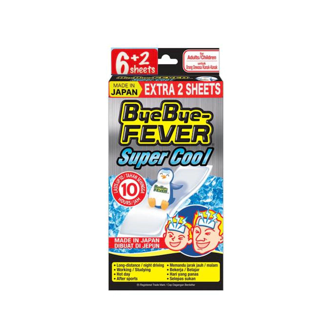 BYE BYE FEVER SUPER COOL 6'S + 2'S - COLOLING GEL SHEET