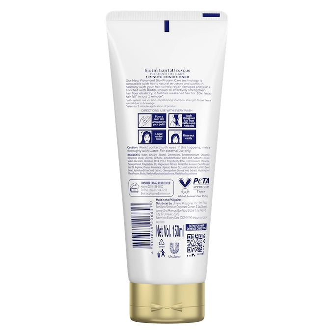 DOVE BIOTIN HAIRFALL RESCUE 1 MINUTE CONDITIONER 150ML