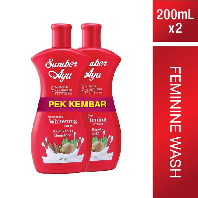 SUMBER AYU FEMININE WASH WHITENING 2X200ML