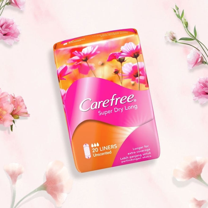 CAREFREE SUPER DRY LONG UNSCENTED 20'S