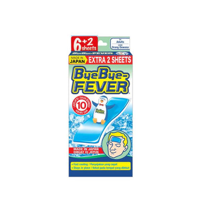 BYE BYE FEVER ADULT 6'S + 2'S - COOLING GEL SHEET