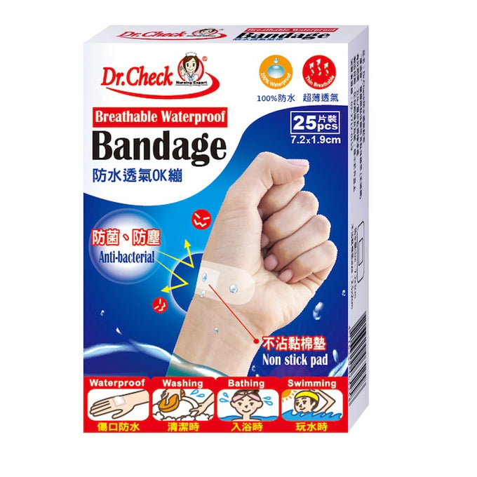 DR CHECK WATERPROOF BANDAGE 25'S