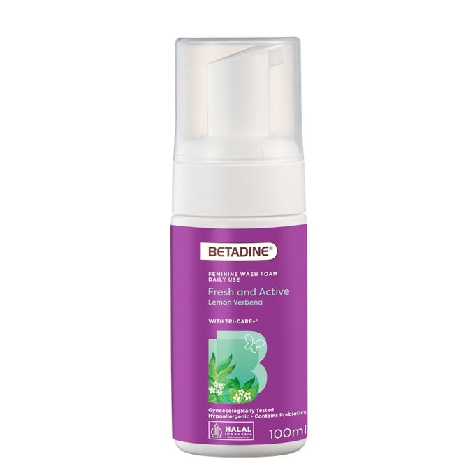 BETADINE FEMININE WASH FOAM - LEMON VERBENA DAILY USE 100ML