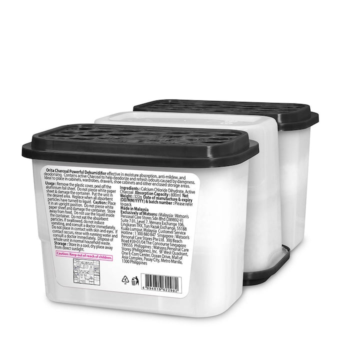 ORITA CHARCOAL DEHUMIDIFIER 3X800ML
