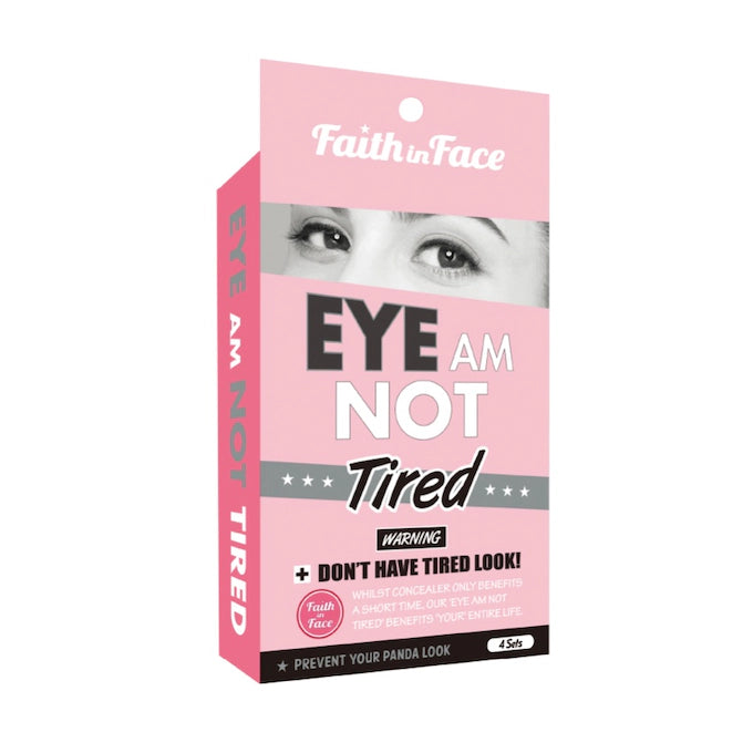 FAITCH IN FACE EYE AM NOT TIRED EYE MASK 4 X 2'S