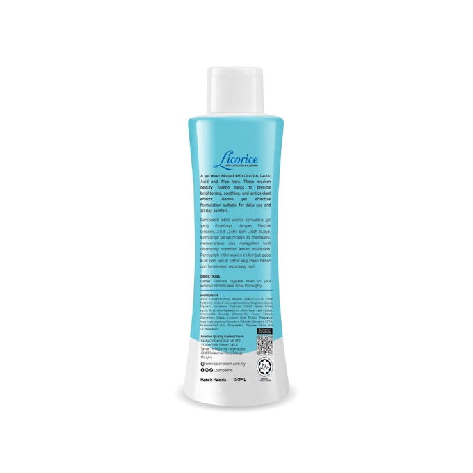 COSMODERM LICORICE FEMININE HYGIENE WASH 150ML