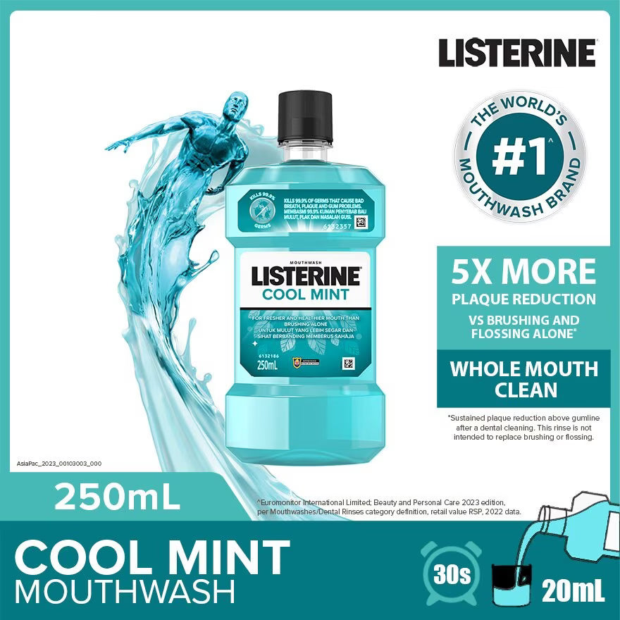 LISTERINE COOL MINT MOUTHWASH 250ML