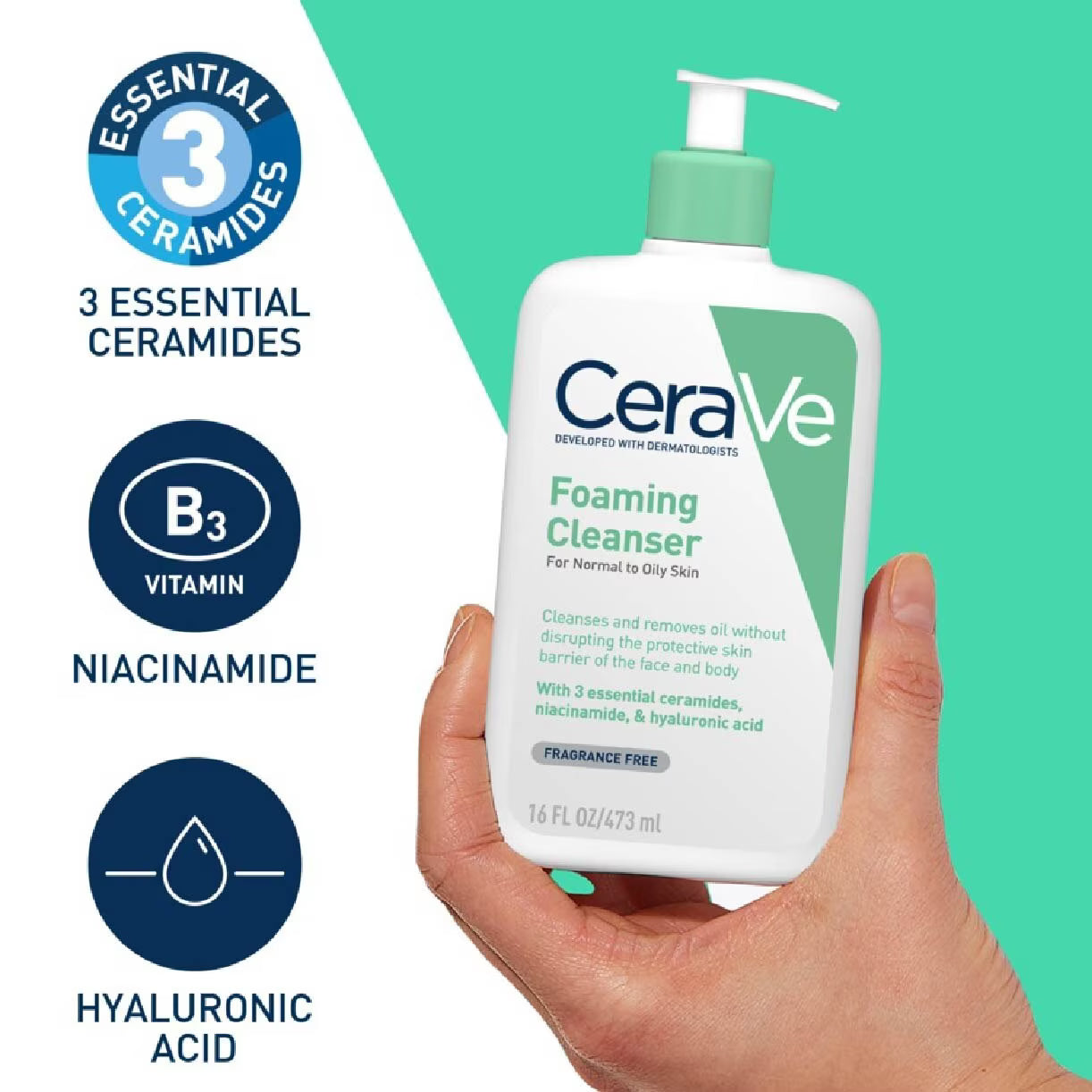 CERAVE FOAMING CLEANSER 473ML