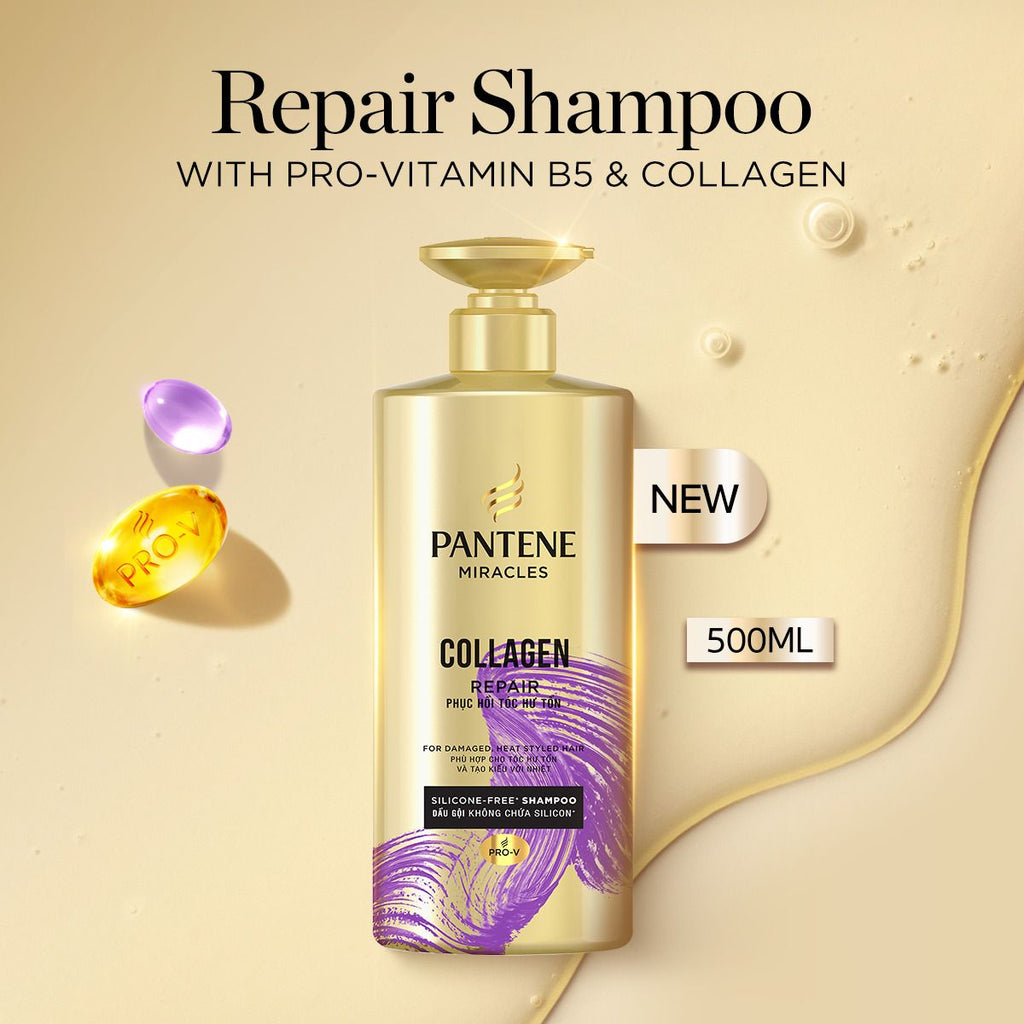 PANTENE MIRACLES SHAMPOO COLLAGEN REPAIR 500ML